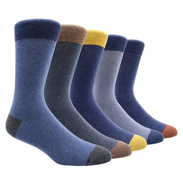 Size 41-48 Casual Fashion Cotton Funny  Long Women&Men Socks Contrast Color Rainbow Larger Size Stripe Socks for Men 5 Pairs- NY021