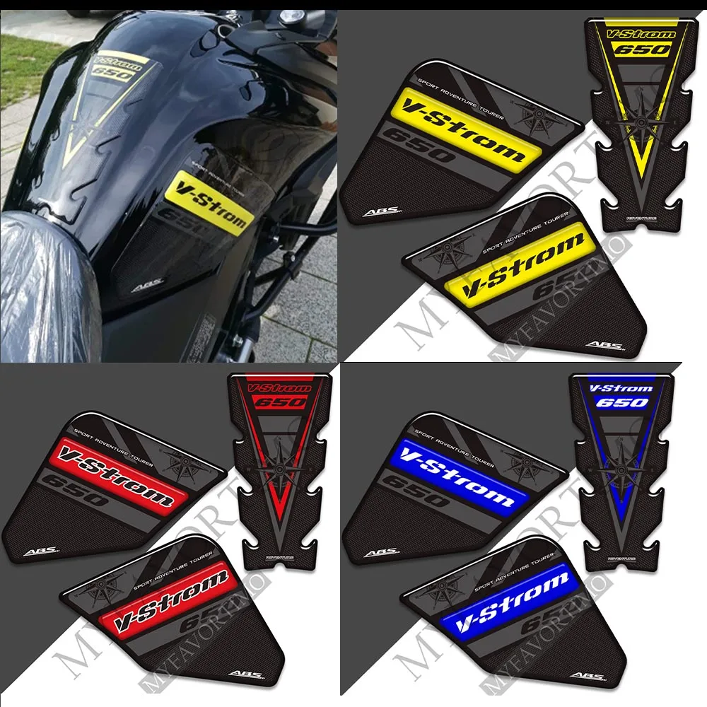 

For Suzuki V STROM VSTROM DL 650 XT 650XT Adventure Tank Pad Protector Trunk Luggage Cases Stickers Fuel Oil Kit