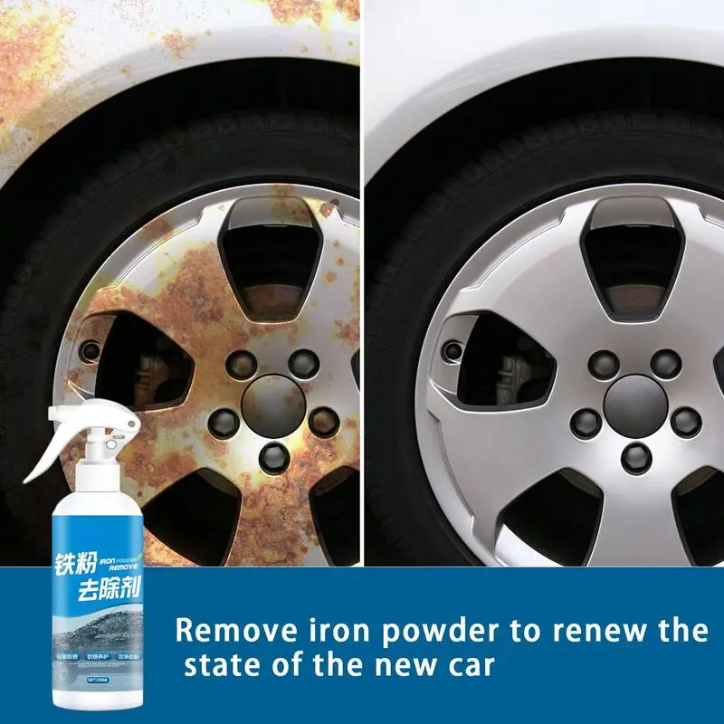 500ml Car Rust Remover Spray Auto Surface Maintenance Liquid Metal Chrome Paint Cleaner Iron Powder Cleaning