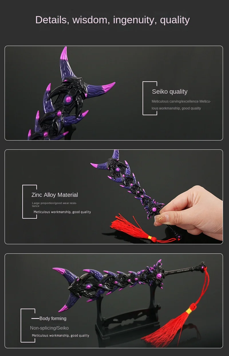 18cm Game Peripheral Koi Evil Barrier Alloy Sword Weapon Ornaments Weapon  Collection Toys - Toy Swords - AliExpress