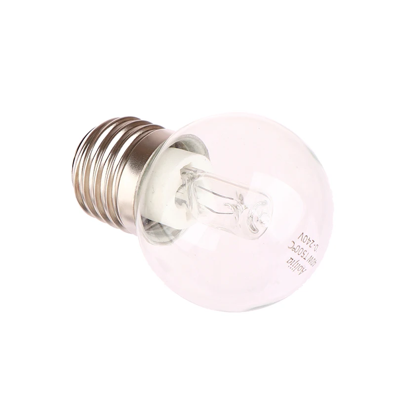 1Pc E27 40W Oven Lamp Light Microwave Bulbs 220v High Temperature Resistant 500 Degree For Display Cabinet Bulb