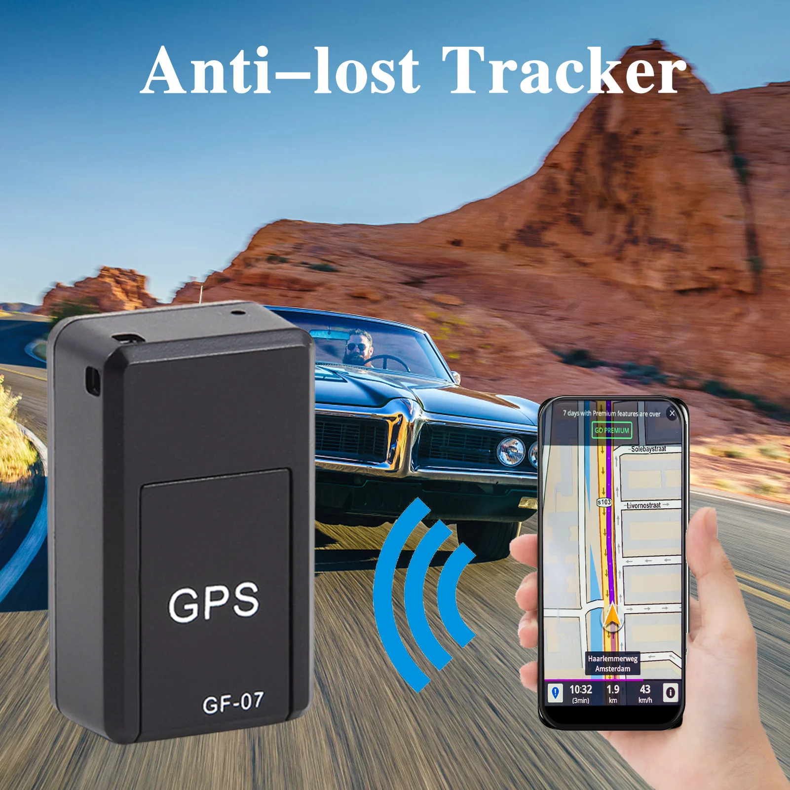 Magnetic Car Tracker GPS Positioner Waterproof Car Tracking Device Real Time Tracking Mini Locator Alarm Positioning GPS Tracker tracker for car