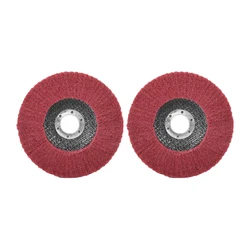 Enhanced Nylon Fiber Flap Polishing Disc - 4.5 Non - Woven Grinding Wheel - 2pcs 320grit