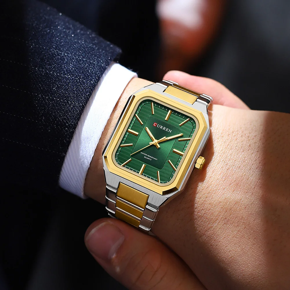 

New Fashion Men Watch CURREN Quartz Men's Wristwatches Casual Business Stainless Steel Bracelet with Luminous Relogios Masculino