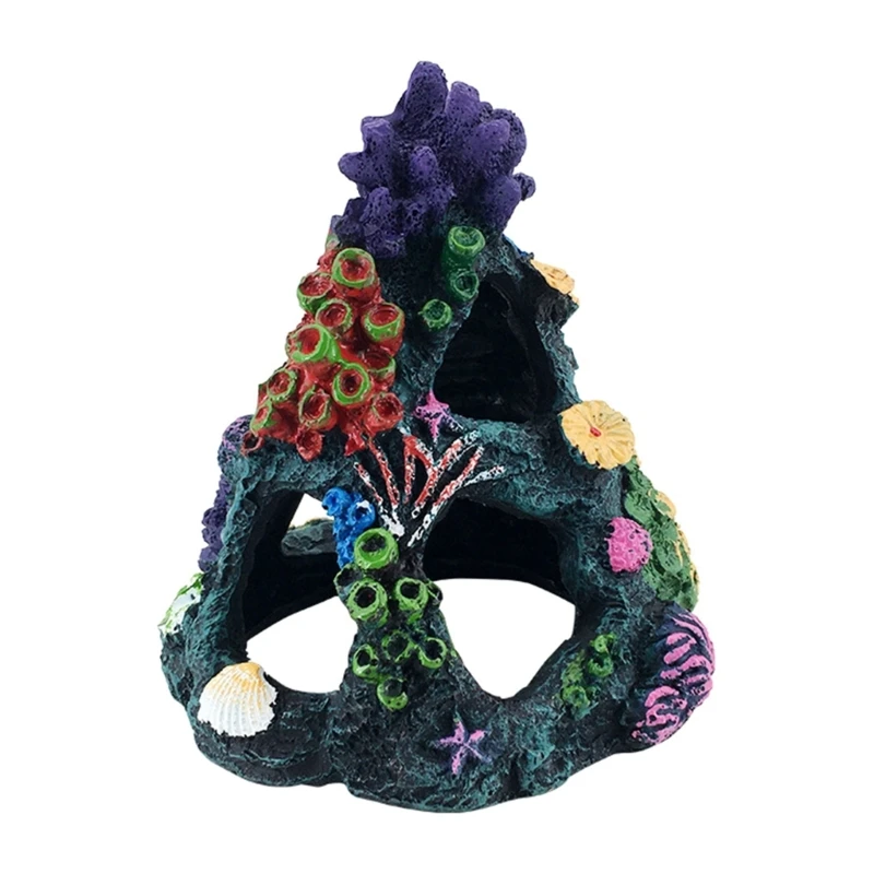 

Aquariums Resin CoralReef Figurine Fishtank Decoration AquaticMicro Landscape Fish Tanks Ornament SucculentPlant Decor DropShip