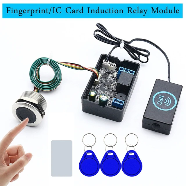 The New Fingerprint Access Controller NFC Electric Lock Control Relay Module IC Card Induction Switch 3