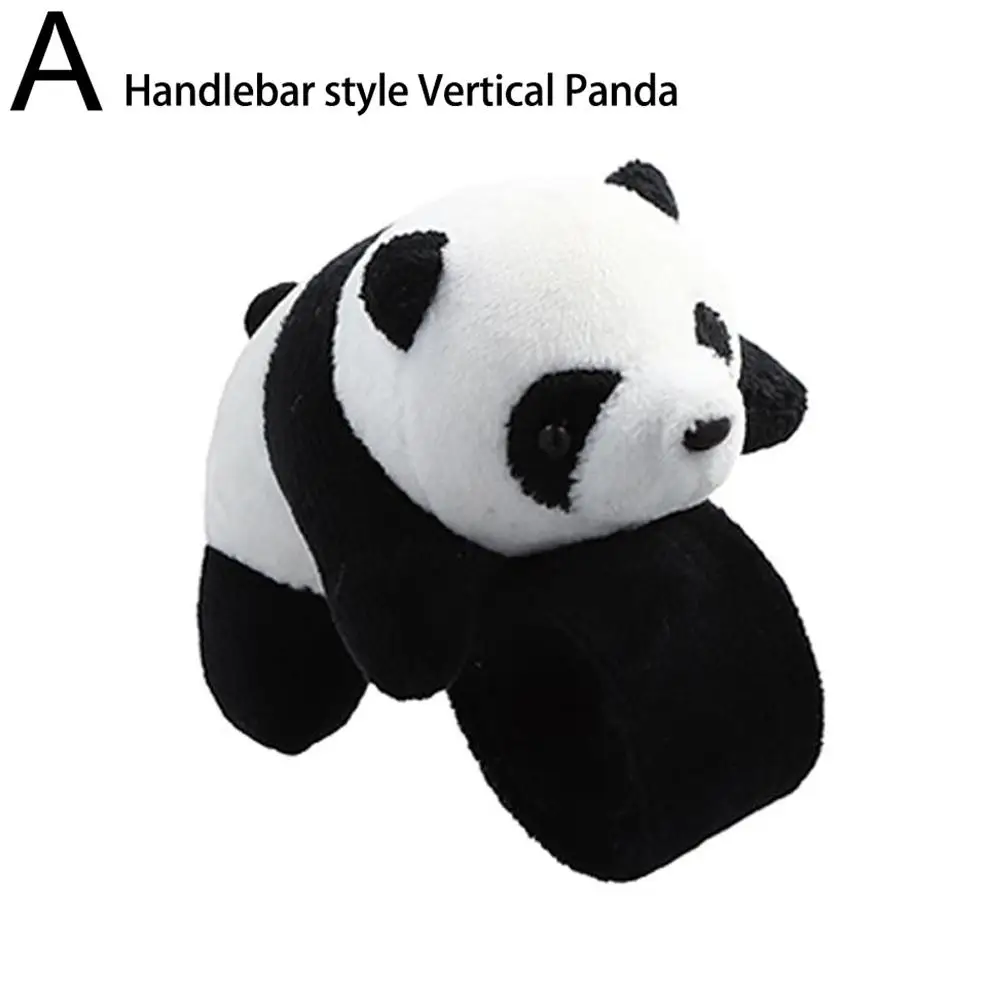 Motorbike Handlebar Car Cute Decoration Bike Riding Equipment Ornament Cute Stuffed Plush Panda Dinosaur Pendant bike accessory