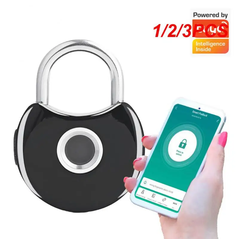 

Tuya Smart Fingerprint Lock Anti-Theft Biometric Electronic Padlock Waterproof USB Charging Lock For Drawer Suitcase