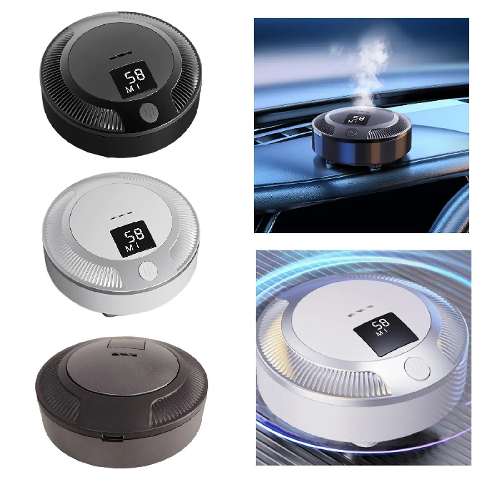 Mini Air Purifier Compact Rechargeable for Cabinet Bathroom Indoor