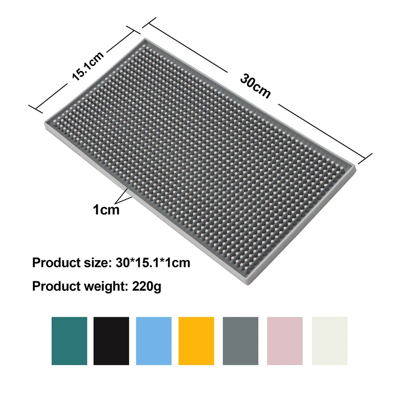 Premium Silicone Bar Mat - Durable & Stylish Spill-Proof Countertop Accessory for Home, Bars, and Restaurants