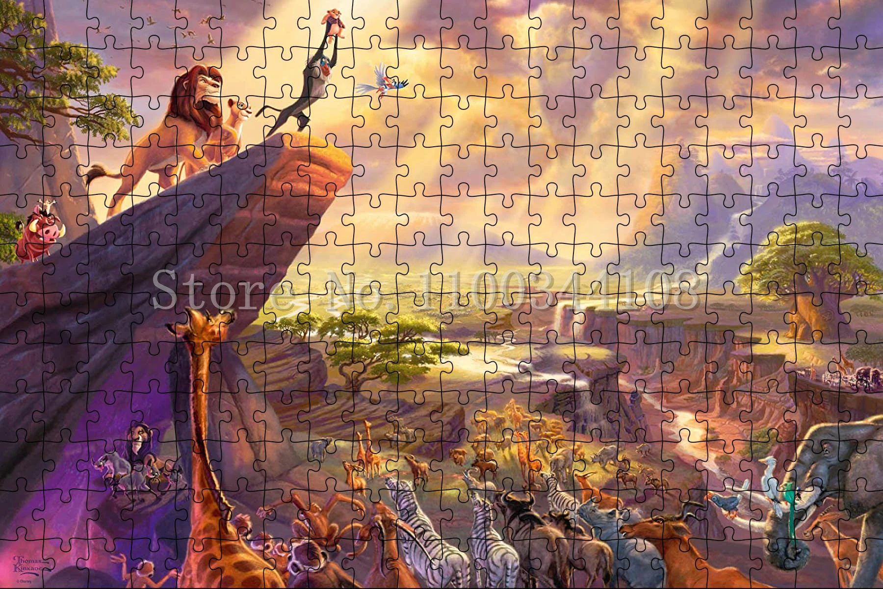 Puzzle per adulti, Famiglia di leoni su nero, Puzzle da 1000 pezzi, Puzzle in legno per adulti e bambini, Ottimo regalo per adulti, Dimensioni (50x75 cm