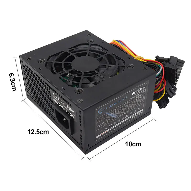 마이크로 SFX 250W 300W 소형 폼팩터 SFX PC 전원 공급 장치 POS 시스템 소형 컴퓨터 케이스용