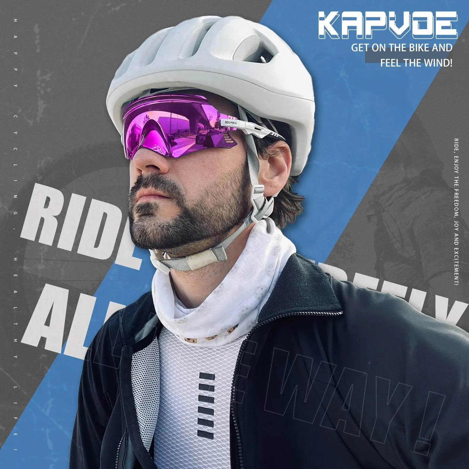 Kapvoe Cycling Glasses Mtb Bike Outdoor Sports Sunglasses Road Bicycle Men Women Goggles Running Eyewear cycling glasses