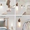 1pc Intelligent Human Body Induction Night Light, LED Rechargeable Corridor Cabinet Wall Light, Household Toilet Wall Induction 6