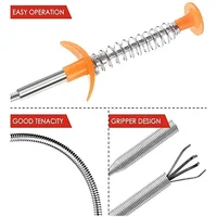 60cm Bendable Drain Clog Dredge Tools Water Sink Cleaning Hook Sewer Dredging Spring Pipe Hair Remover Bathroom Hair Cleaner 5