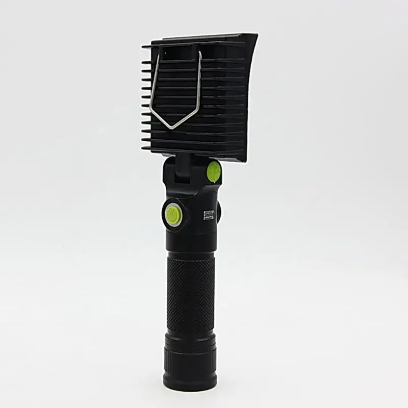 Rechargeable LED Work Light with Magnetic Flexible Base, USB Charging, 4 Lighting Modes, COB Flashlight for Camping, Car Repair