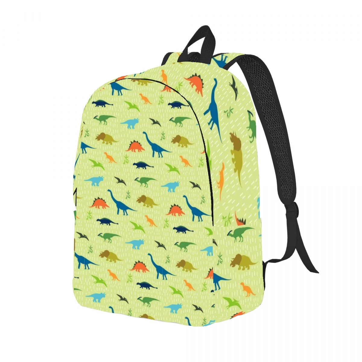 Cartoon Animal Dinosaur Print Backpack Casual Lightweight Laptop Backpack Men Women Travel Bag Outdoor Canvas Daypack