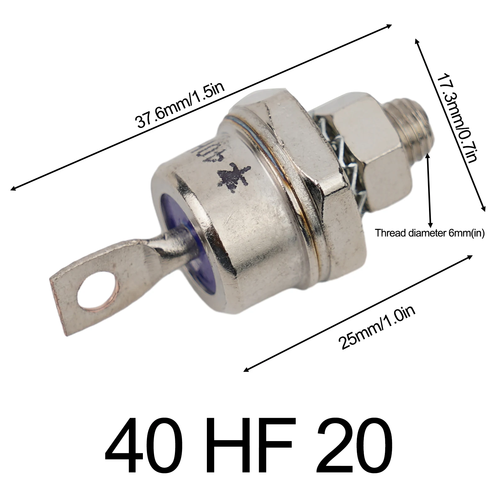 1Pc 85A/40A/25A 1200V Positive Cathode/Negative Anode- Stud Mount Diode Rectifier Household Part For Semiconductors & Actives
