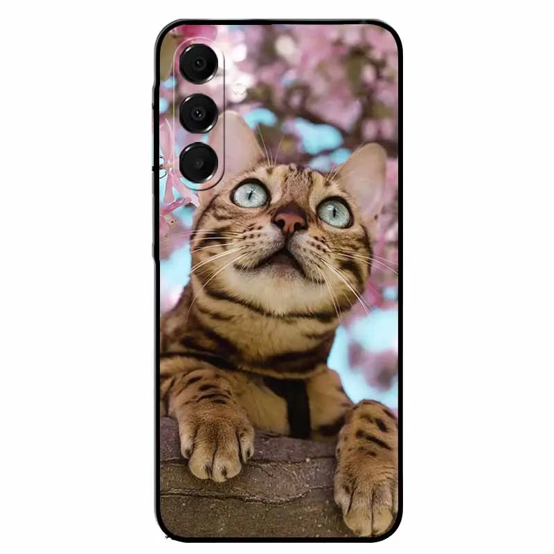 Cool Cat Cartoon Soft Case - Stylish Protective Back Cover with Animal Design