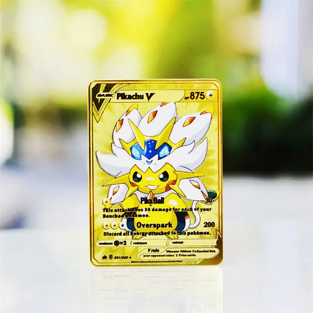 Mais Novo Cartão De Metal Pokemon Pikachu Fogo-respiração Dragão Jogo De  Batalha Coleção Vamx Gx Ex Brinquedos Das Crianças Presente De Aniversário  Venda Quente - Cards De Jogos Para Colecionadores - AliExpress