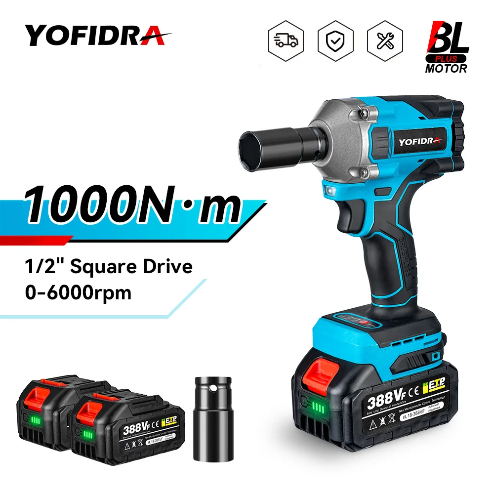 Yofidra Akku Nagelhammer 20V - Leistungsstarker Elektro-Hammer Mit 2 Akkus Für Heimwerker