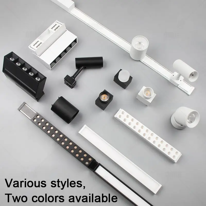 5mm Slim Magnetic Track Light System Rail Spotlight Surface Mounted Track Lighting Led Ceiling Lights Linear Magnet Lamps 5