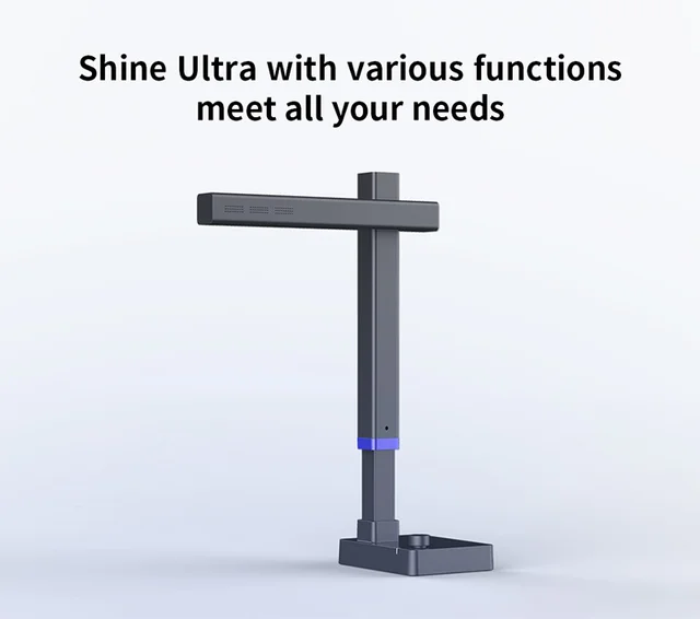 CZUR Shine Ultra Portable 13MP Book Scanner Flatten Curve 