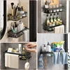 Bathroom Shelf Kitchen Storage Organizer Aluminum Alloy Shampoo Rack Shower Shelf Bathroom Accessories No Drill Shelf 5