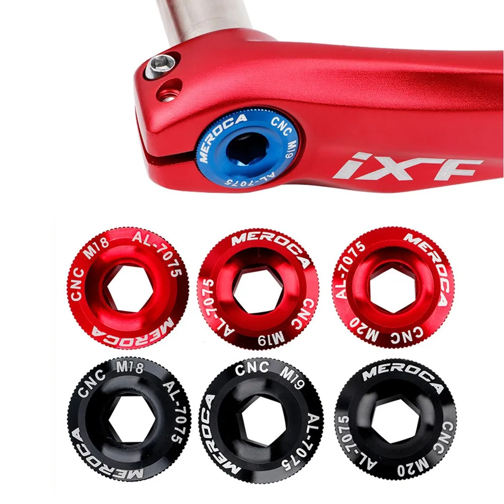 

M 18/M19/M20 Road Bike Crank Arm Fixing Bolt Crank Cover Cap Bicycle Aluminum Alloy Crankset Screws For IXF For LEBYCLE Cycling