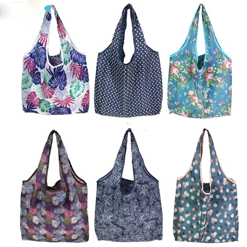 Eco-Friendly Floral Reusable Tote Bag