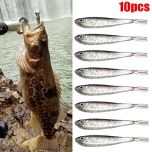 

10PCS Fishing Lures PVC Soft Bait 7.5cm Swimming Tails Lures Artificial Swimbait Fishing Tackle Carp Bait Carp Fishing Swimbait