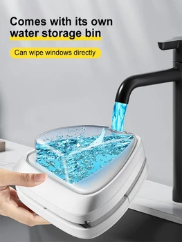 Limpiacristales Magnético Doble Cara Cepillo Limpiacristales con depósito de Agua Material ABS Látex Natural