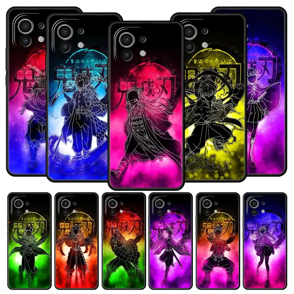 

Cartoon Anime Demon Slayer Phone Case For Xiaomi Poco X3 NFC M3 M4 F4 X4 Pro 5G F3 GT Mi 12 11T 10 9T 10T Lite 11 Ultra Cover