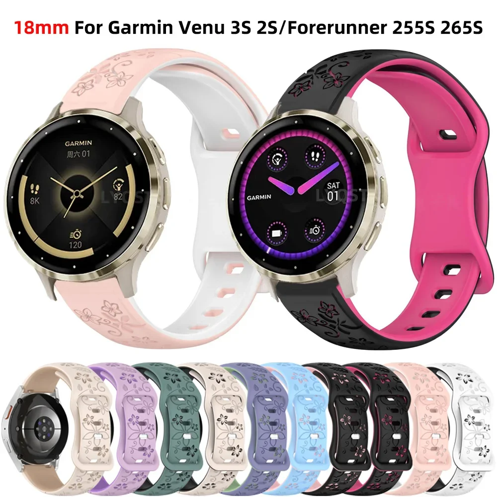 Enhanced Silicone Smart Watchband Bracelet – 18mm Wrist Strap