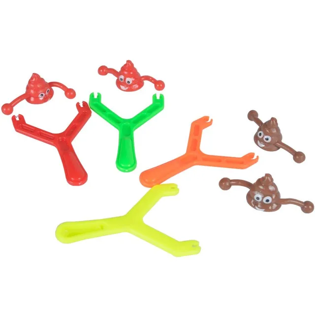 Novelty Poop Ejection Gag Toys Sticky Fake Poop Toy Prank Elastic Kids Toy Children's Adult Antistress Catapult Launch Poop 3-1x 5