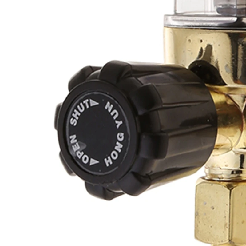 Gas Regulator Gauge 1/4PT Thread Argon/CO2 Mig Tig-Flow Meter Welding Accessory for Welding Machine Durable flow meter