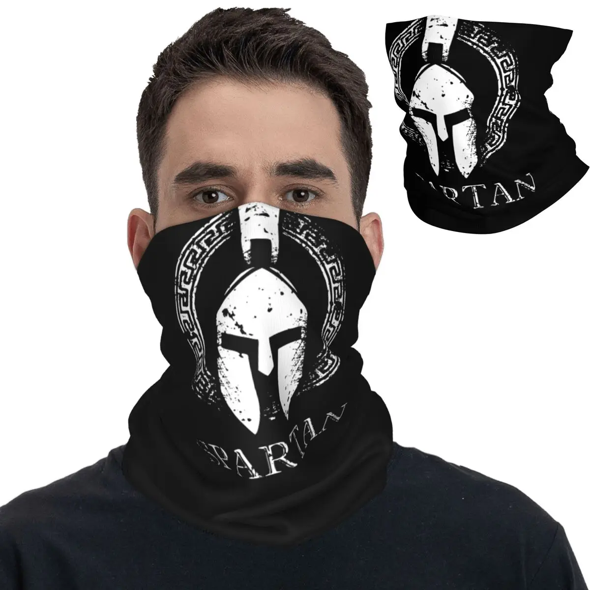 

Spartan Molon Labe Sparta Bandana Neck Gaiter Printed Wrap Scarf Multifunctional Headwear Fishing for Men Women Adult Breathable