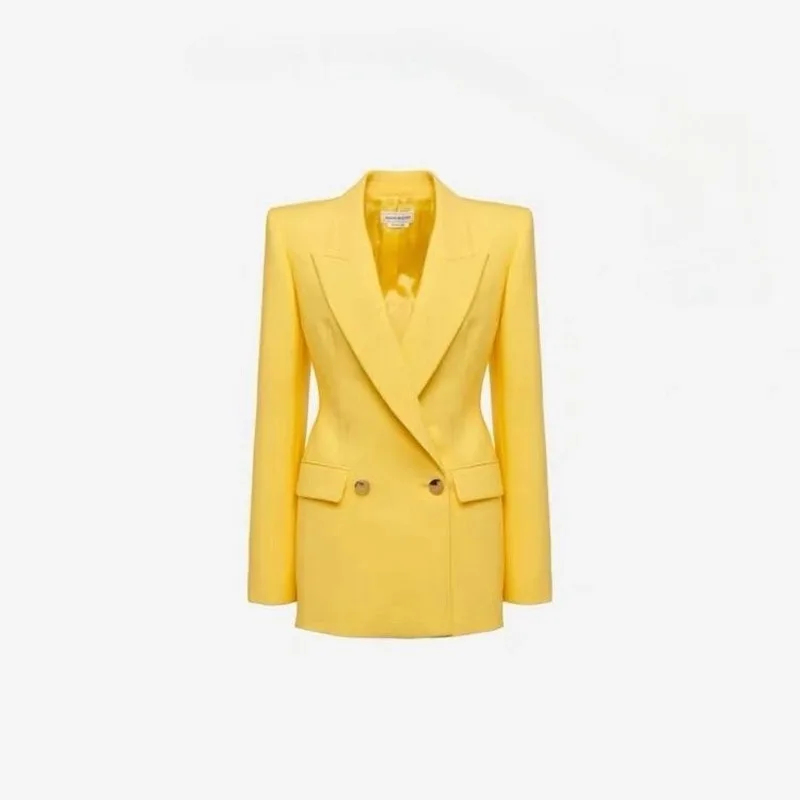 TescoAutumnWomensJacketChicElegantCasualBlazerPeakLapelsCoat