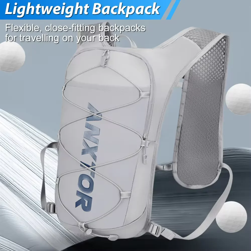 Outdoor Trail Running 5L Ultralight Backpack Hydration Jogging Vest Men Breathable Marathon Bicycle Bag Water Bottle 500ML/2L Hydration Backpack Running Hydration Vest