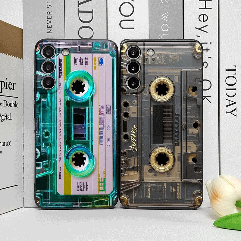 Vintage Cassette Tape Design Shockproof Phone Case - Soft, Creative Cover