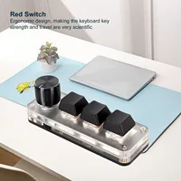 Macro Keyboard Red Switch Macro Keyboard Plug and Play Ergonomic Customized Knobs USB Mini Keypad for Desktop PC USB Mini Keypad 3