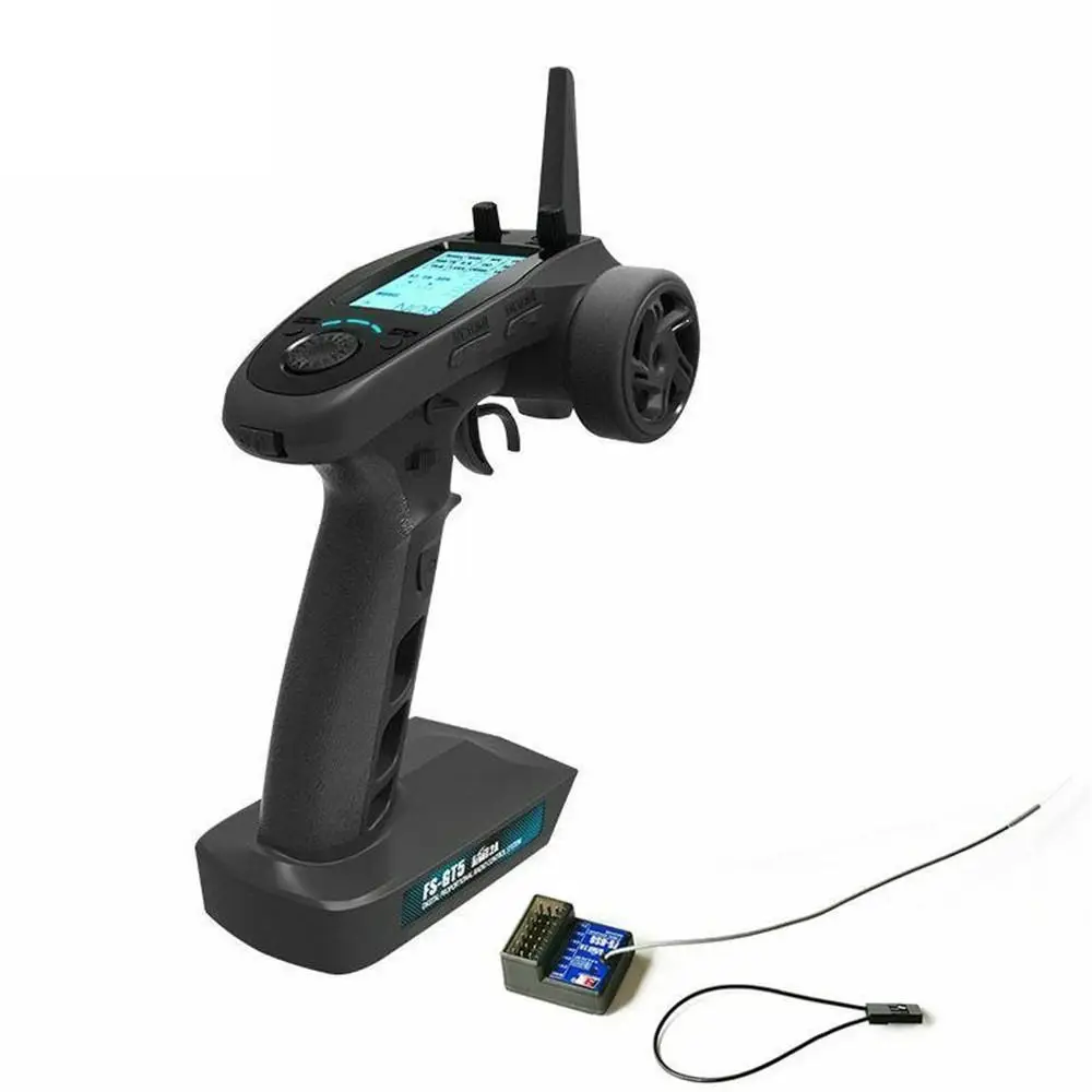RC Radio Transmitter FlySky FS-GT5 2.4G 6CH RC Radio Transmitter with FS-BS6 6CH Receiver for RC Vehicles