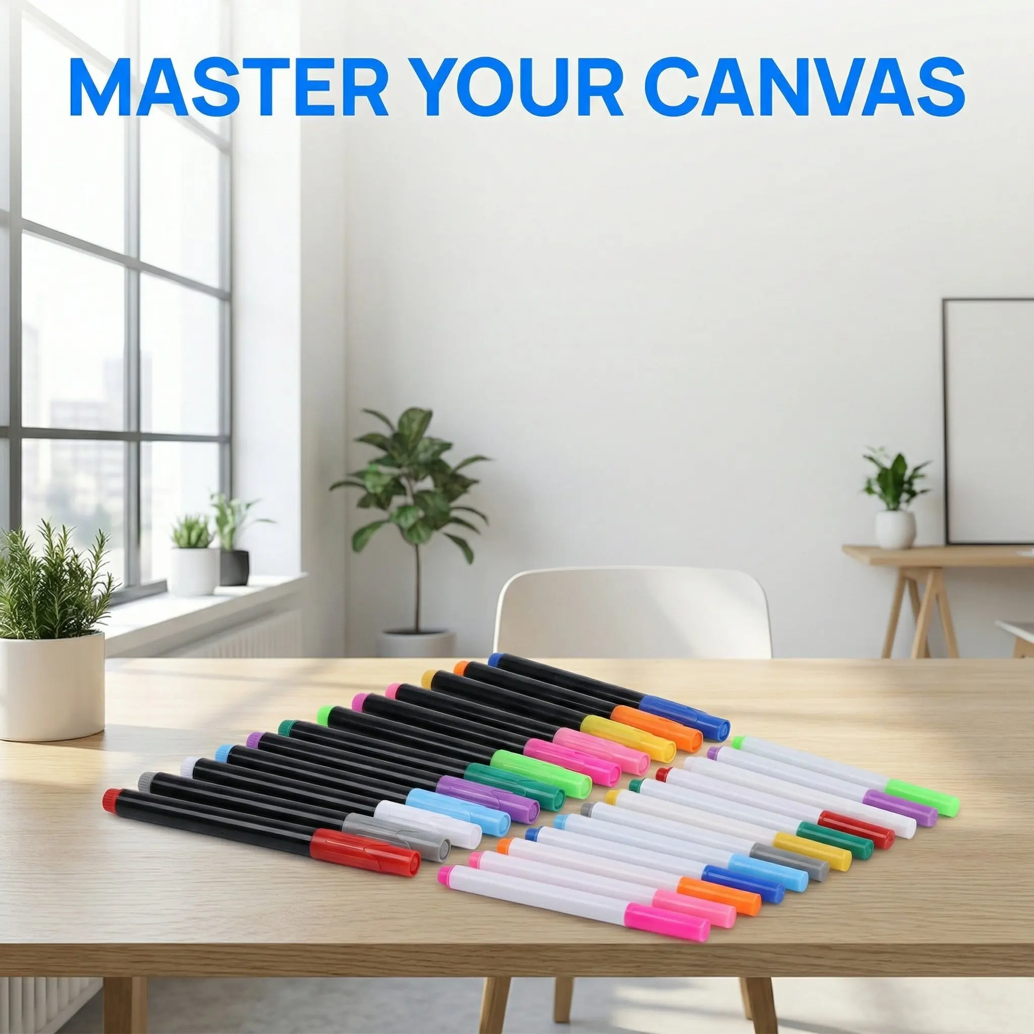 24Pcs 지울 수 있는 액체 분필 마커 밝은 네온 색상 LED 보드 용 빠른 건조 건식 와이프 펜 화이트 보드 유리 창 마커
