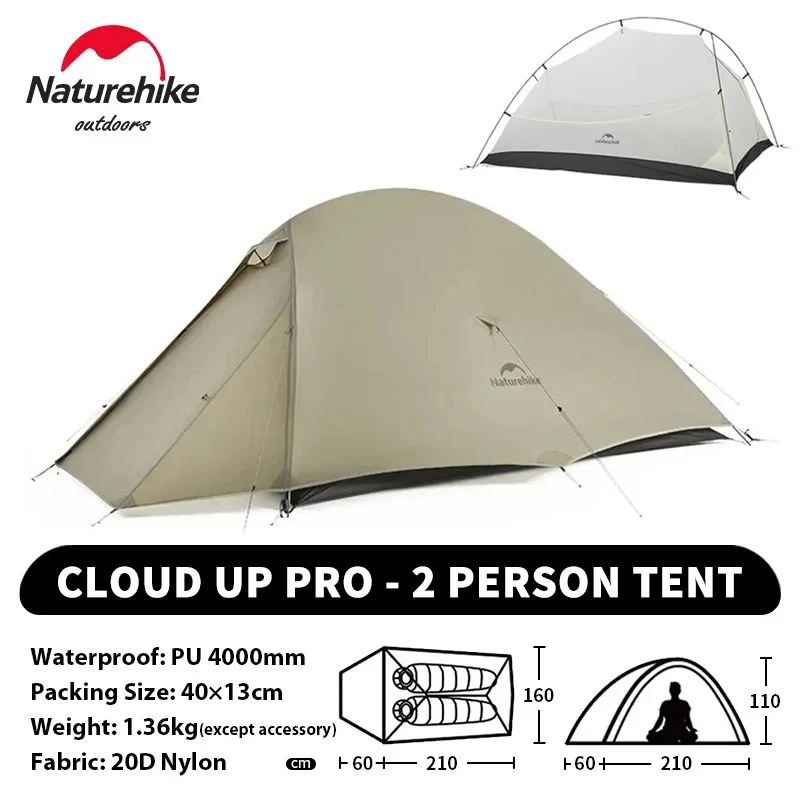 Naturehike Cloud Up 2 Person Tent Outdoor Camping Tent