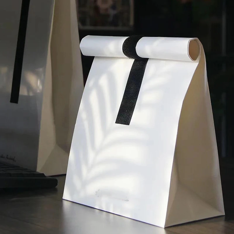 

20/50pcs Gift Bags For Wedding Birthday Party Candy Biscuit Packaging Paper Bag Baking Takeaway Bag Custom LOGO Velcro Bag
