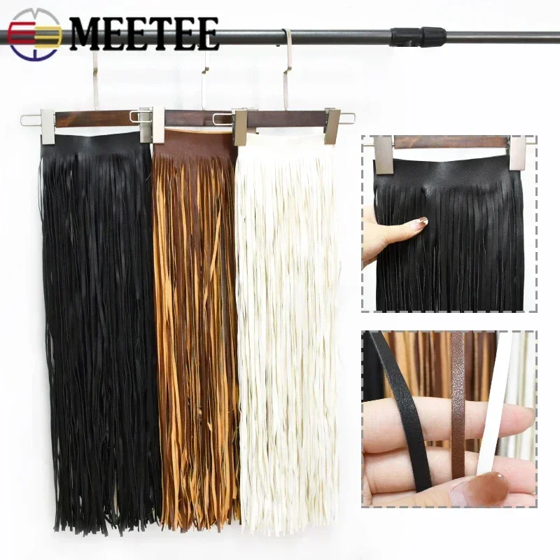1Pc 55/70cm Extra Long Leather Tassel Fringe Dress Jacket Decor Lace Trim Edging Fringes DIY Garment Sewing Crafts Accessories tassel fringe tassel decoration tassel accessories tassel trim mini tassels bookmark tassels silky floss tassels leather tassels fluorescent tassels