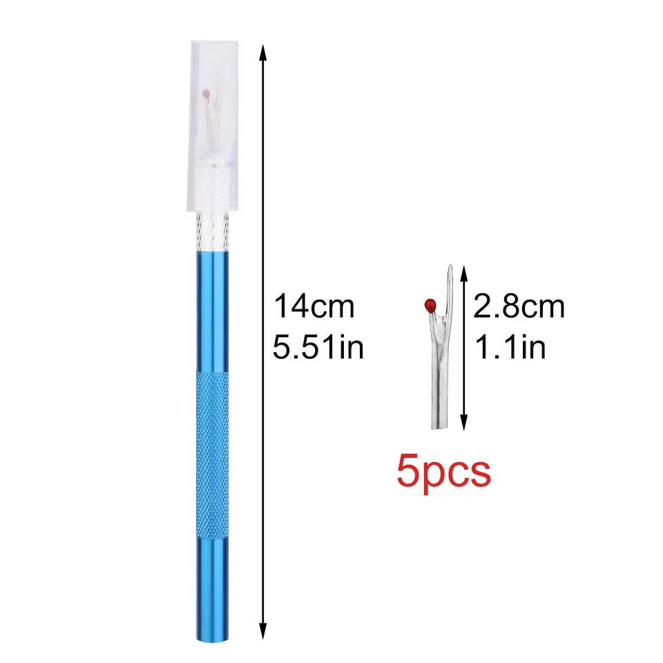 Description Picture 4 of itemFenrry 1Pcs Seam Ripper with 5Pcs Replacement Head Sewing Stitch Thread Unpicker Embroidery Thread Remover Tool DIY Sewing Tools
