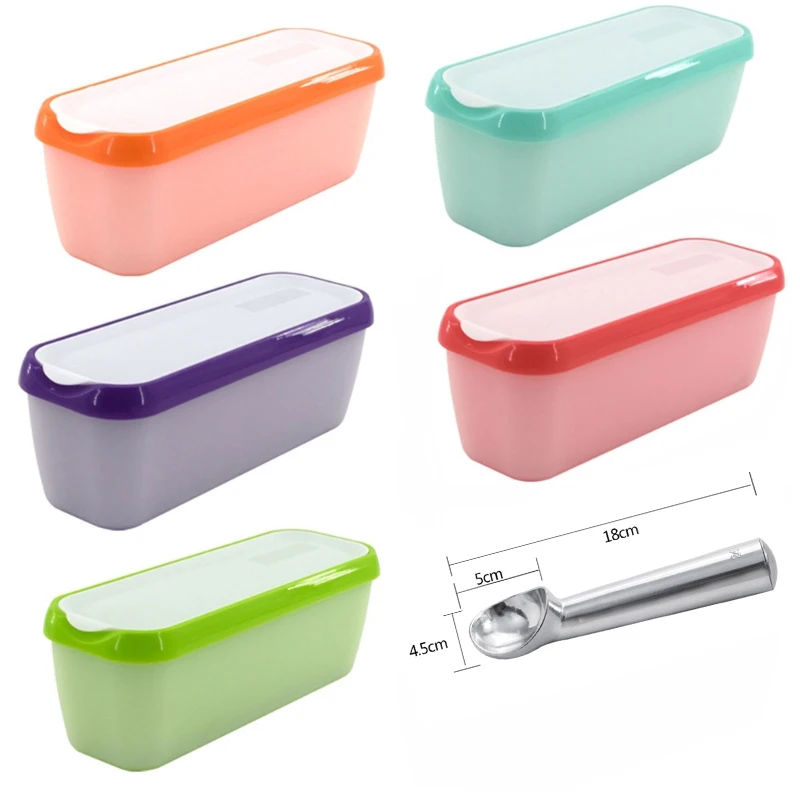 Ice Cream Box, Ice Cream Storage Containers, Plastic Pp Storage Box, Ice  Cream Mold, Ice Cream Containers For Homemade Ice Cream, Home Kitchen  Storage Box, Thickened Durable Ice Cream Containers, Kitchen Gadgets