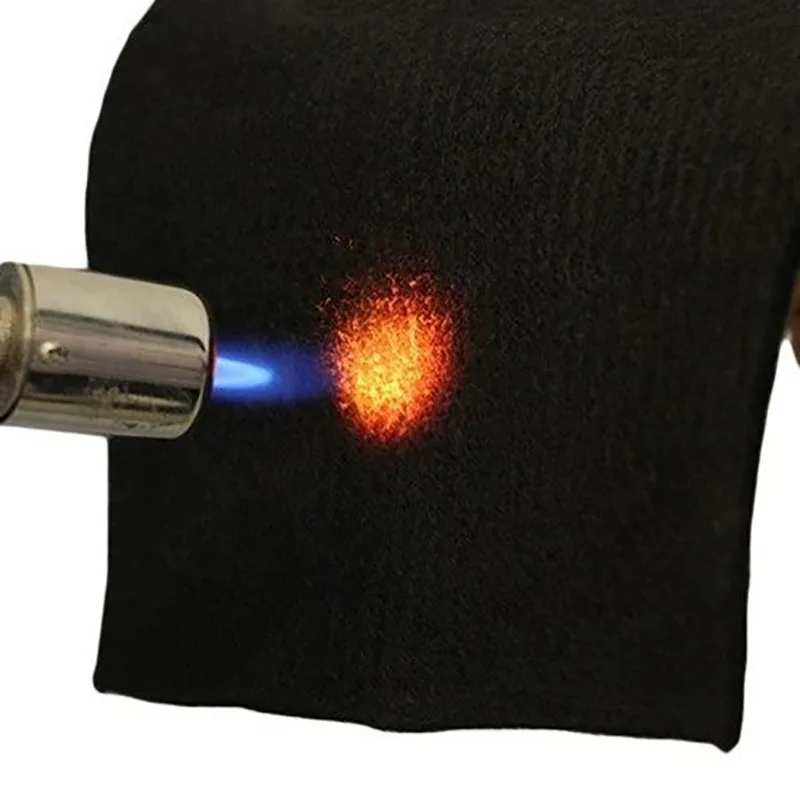 Graphite Felt Black Welding Protective Blanket Fire Blanket Torch Shield Pack Protective Sheet Carbon Fiber High Temp 300*200mm