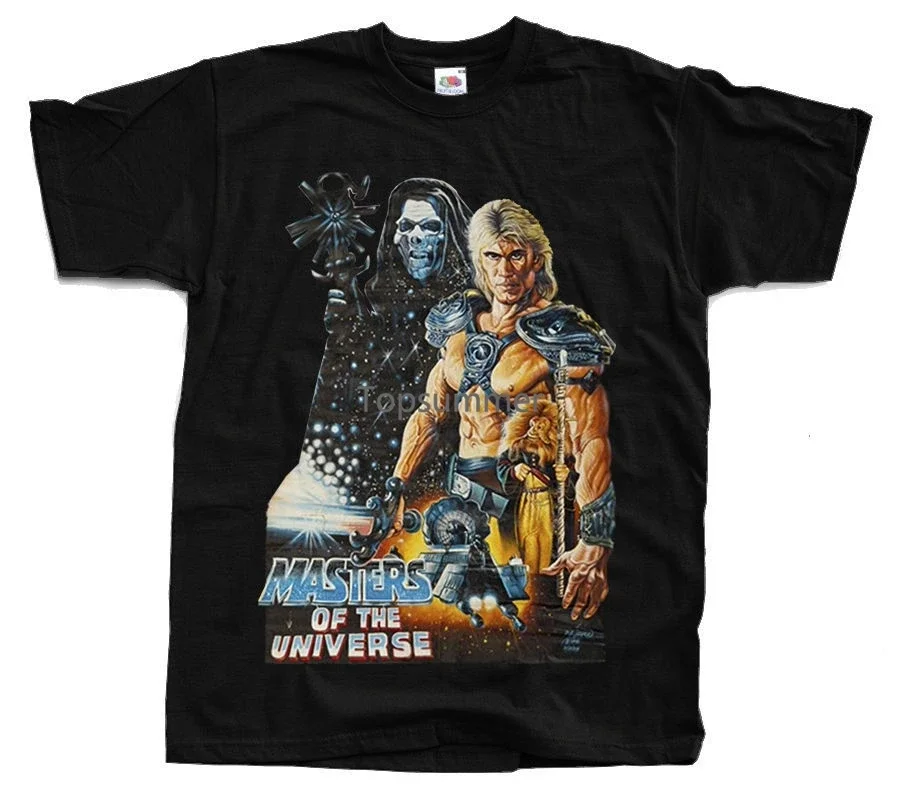 

He Man Masters Of The Universe Afghan Poster Black T Shirt All Sizes S 5Xl